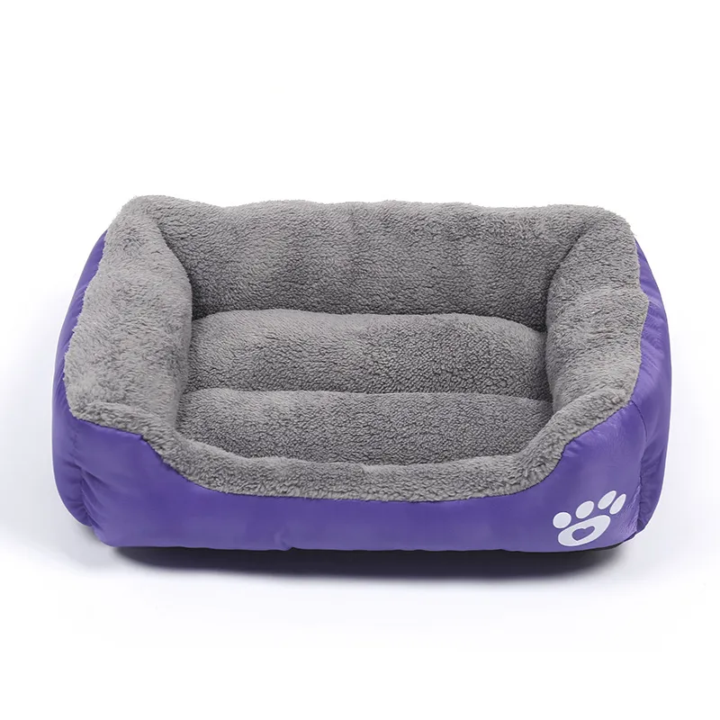 Large Square Nest S-3XL Pet Large Dog Bed for Small Medium Dogs Soft Fleece Nest Big Dog Sofa Bed Winter Warm Cat House for Pet