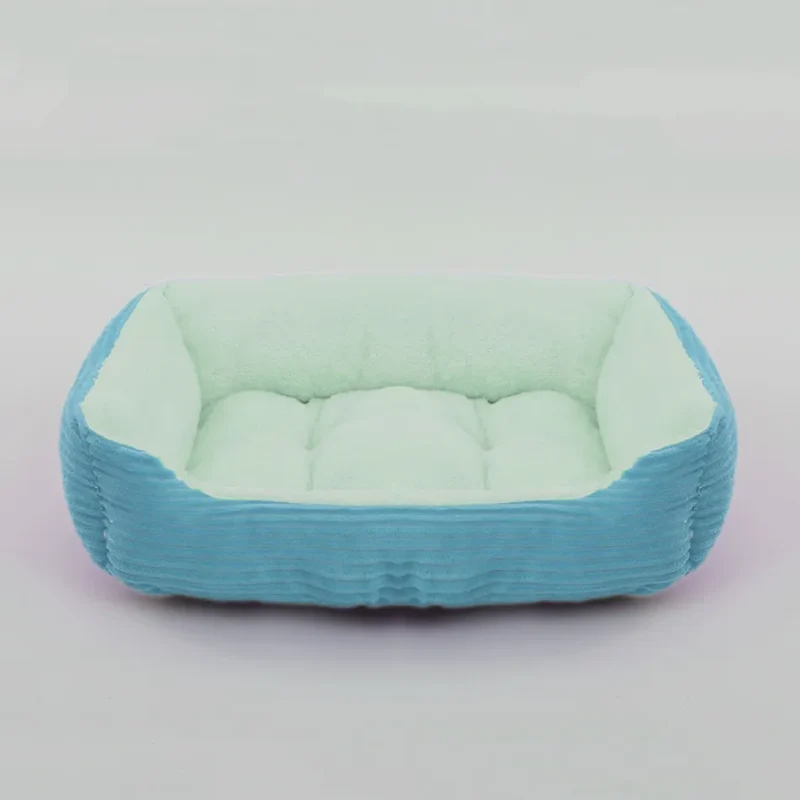 Bed for Dog Cat Pet Square Plush Kennel Medium Small Dog Sofa Bed Cushion Pet Calming Dog Bed House Pet Supplies Accessories