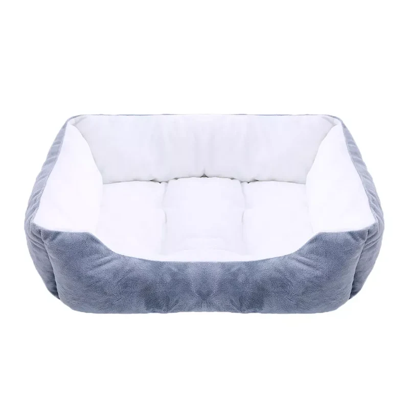 Bed for Dog Cat Pet Square Plush Kennel Medium Small Dog Sofa Bed Cushion Pet Calming Dog Bed House Pet Supplies Accessories