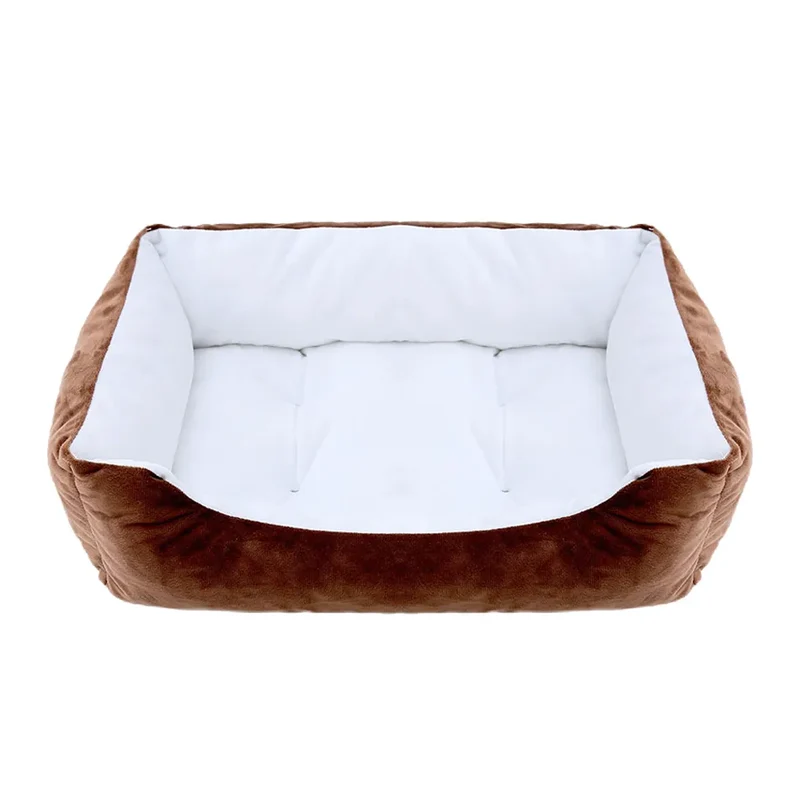 Bed for Dog Cat Pet Square Plush Kennel Medium Small Dog Sofa Bed Cushion Pet Calming Dog Bed House Pet Supplies Accessories