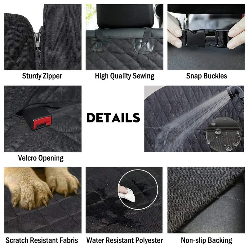 Dog Carriers Car Seat Cover Waterproof Pet Travel Dog Carrier Hammock Car Rear Back Seat Protector Mat Safety Carrier For Dogs
