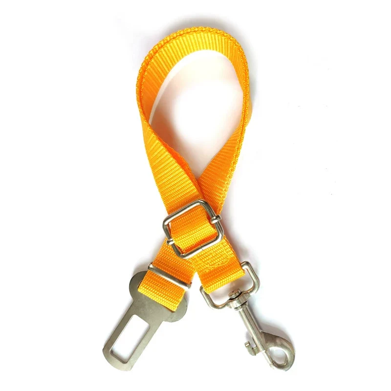 Car Safety Belt for Pet Dog Car Safety Buckle Fixed Rope Adjustable Contraction Band Car Dog Safety Rope