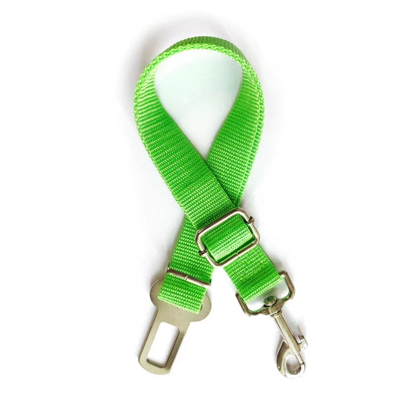 Car Safety Belt for Pet Dog Car Safety Buckle Fixed Rope Adjustable Contraction Band Car Dog Safety Rope