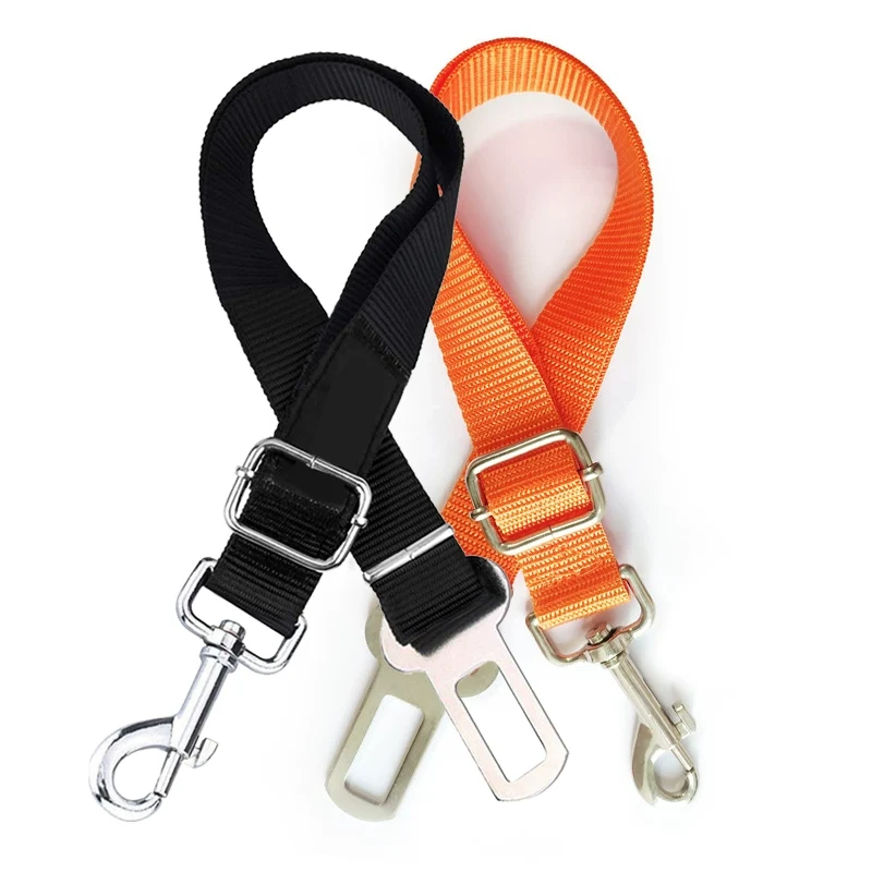 Car Safety Belt for Pet Dog Car Safety Buckle Fixed Rope Adjustable Contraction Band Car Dog Safety Rope