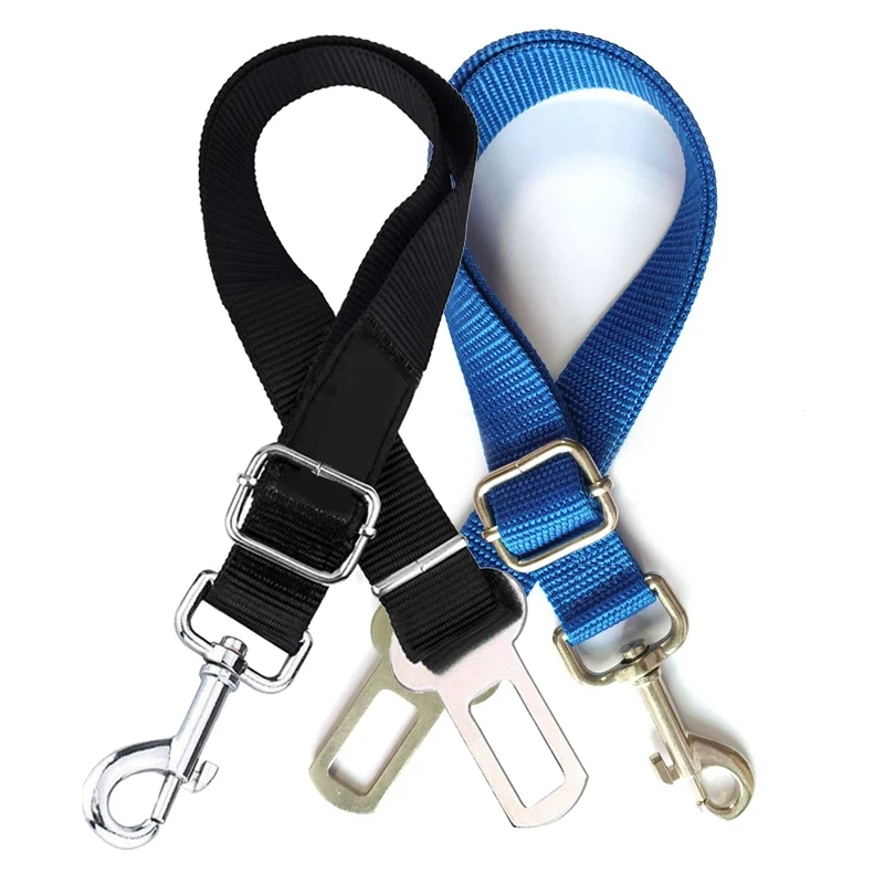 Car Safety Belt for Pet Dog Car Safety Buckle Fixed Rope Adjustable Contraction Band Car Dog Safety Rope