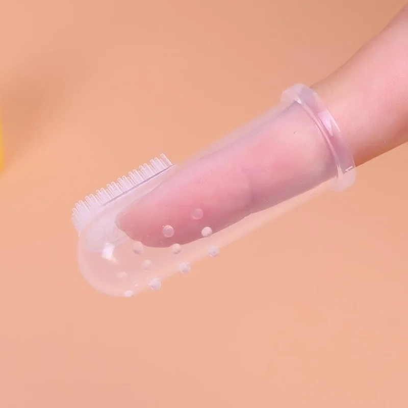 2 Pcs Soft Silicone Pet Finger Toothbrush Teddy Dog Brush Cleaning Bad Breath Teeth Care Dog Cat Oral Cleaning Stuff
