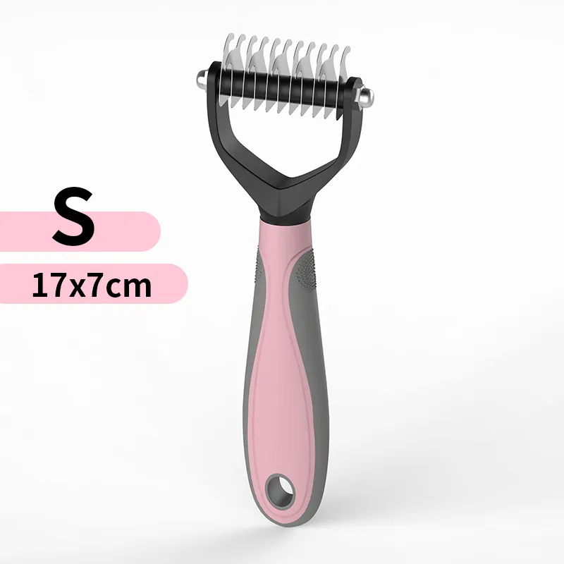 Pet Hair Removal Comb Cat Dog Brush Pet Hair Grooming Tool Puppy Hair Shedding Combs Pet Fur Trimming Dematting Deshedding Brush