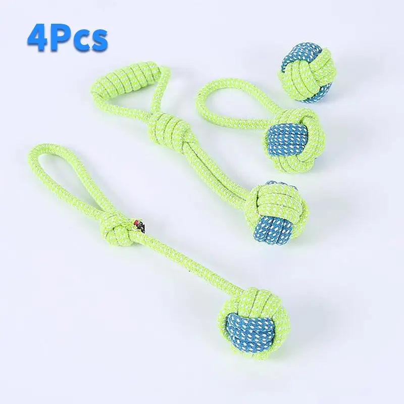 Dog Chew Toy Bite Resistant Rope Knot 7pcs Pet Large Dogs to Relieve Boredom Teeth Grinding and Cleaning Pet Training Supplies