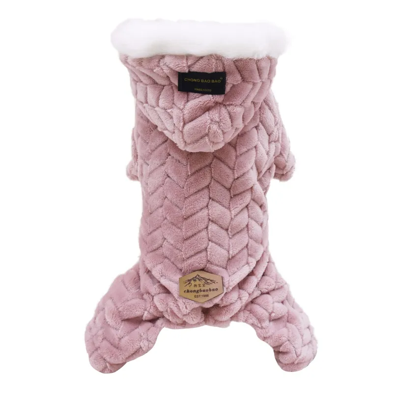 Winter Dog Clothes For Small Dogs Dog Jacket Thicken Warm Fleece Puppy Pet Coat Fur Hooded Jacket Jumpsuit Chihuahua Clothing