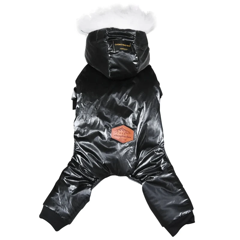 Winter Dog Clothes For Small Dogs Dog Jacket Thicken Warm Fleece Puppy Pet Coat Fur Hooded Jacket Jumpsuit Chihuahua Clothing