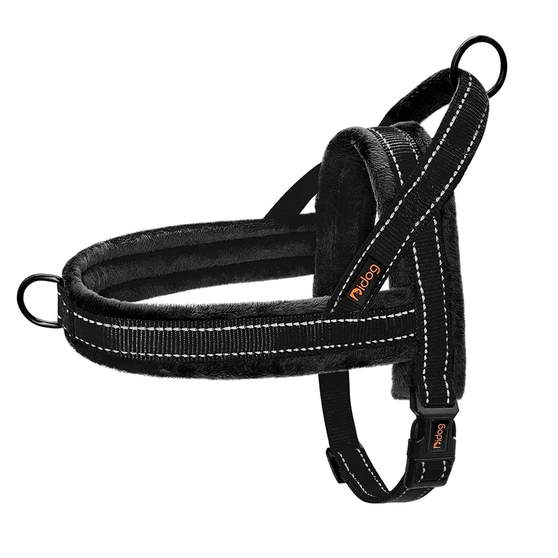 Warm Dog Harness Vest Winter Dog Harnesses Soft Padded Pet Training Harnesses Vests Adjustable For Small Large Dogs Bulldog Pug