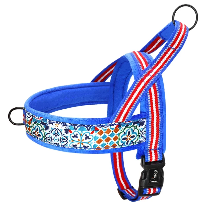 Warm Dog Harness Vest Winter Dog Harnesses Soft Padded Pet Training Harnesses Vests Adjustable For Small Large Dogs Bulldog Pug
