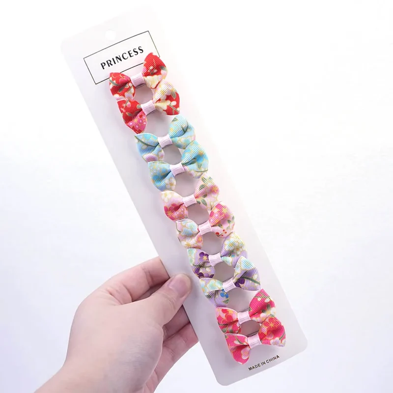 13 Kinds Of Style Dog Hair Bows Brand New Pet Grooming Accessories 10 Pcs/Lot Ribbon Bow With Alligator Clip Pet Christmas Gifts