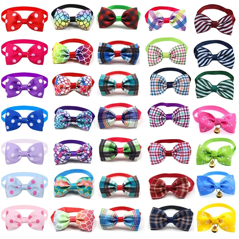 Cute Dog Bowtie Small Dog Bowtie Bulk Dogs Accessories Fashion Dog Bow Tie Pet Supplies Pet Bow Tie Collars for Small Dogs