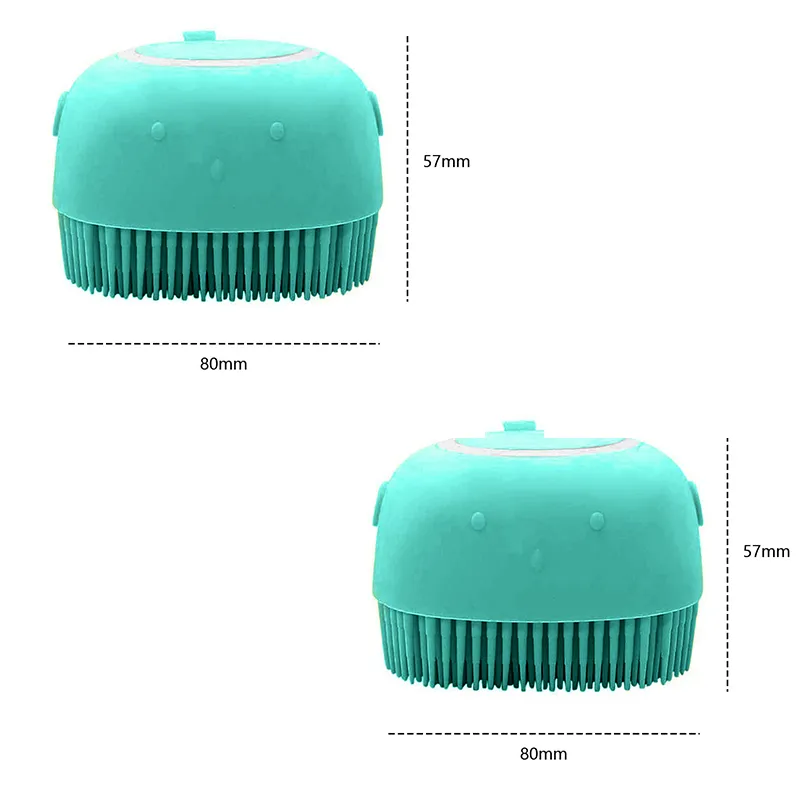 Pet Accessories Shampoo Massager Brush Bathroom Puppy Cat Massage Comb Grooming Shower Brush For Bathing Soft Brushes For Dogs