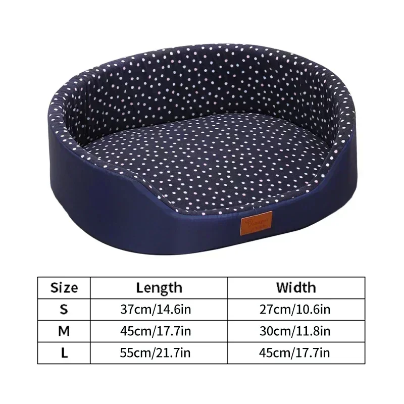 Double-Side Pet Dog Bed Anti Slip Cat Basket High Fence Dog House Pet Sleeping Cushion for Small Medium Large Dogs 강아지침대 perros