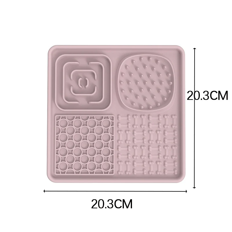 Pet Puppy Fengrong Toy Fengrong Licking Mat Licking Slow Feeding Bowl Slow Food Basin Anti-Choke Small Size Dogs Silicone