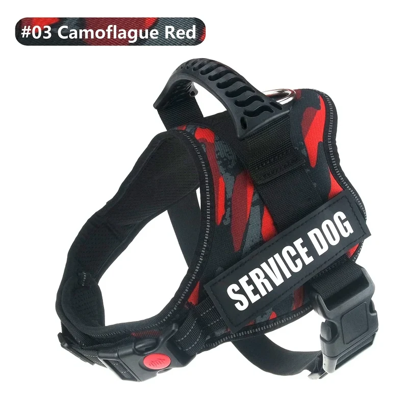 Reflective Nylon Pet Dog Harness All Weather Service Dog Vest Padded Adjustable Safety Vehicular Lead For large medium small Dog