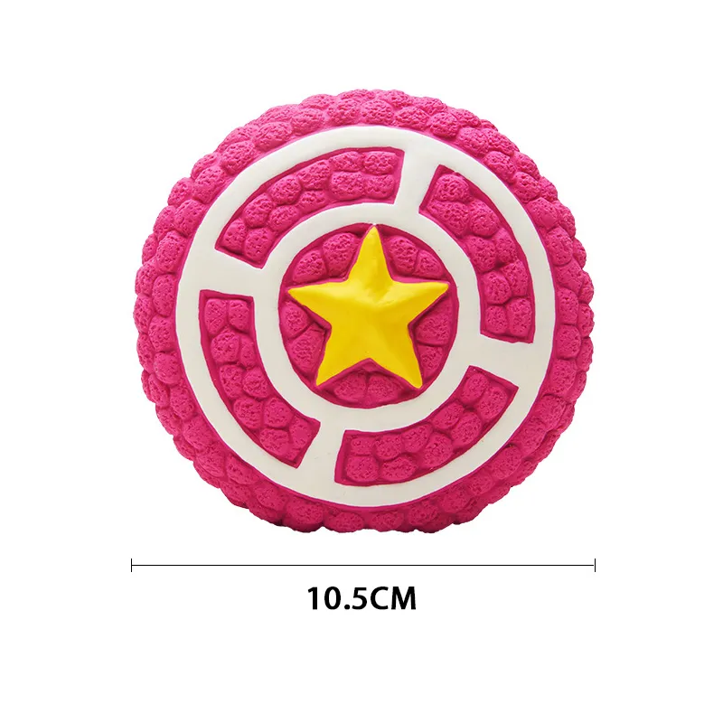 Squeaky Dog Toys Natural Latex Footballs Soft Bouncy Durable For Small Medium Large Dogs Interactive Chew Fetch Play Dog Toy