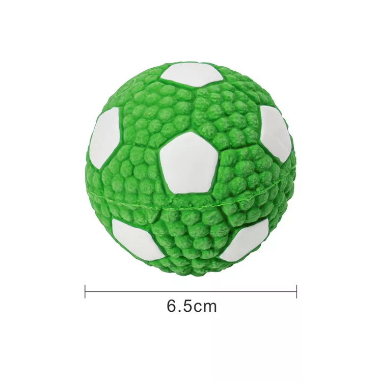 Squeaky Dog Toys Natural Latex Footballs Soft Bouncy Durable For Small Medium Large Dogs Interactive Chew Fetch Play Dog Toy