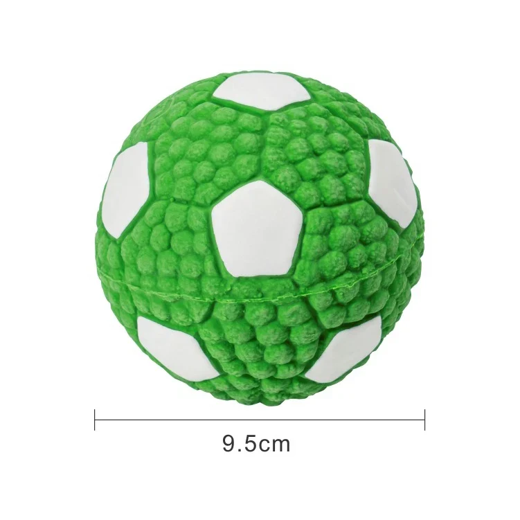 Squeaky Dog Toys Natural Latex Footballs Soft Bouncy Durable For Small Medium Large Dogs Interactive Chew Fetch Play Dog Toy