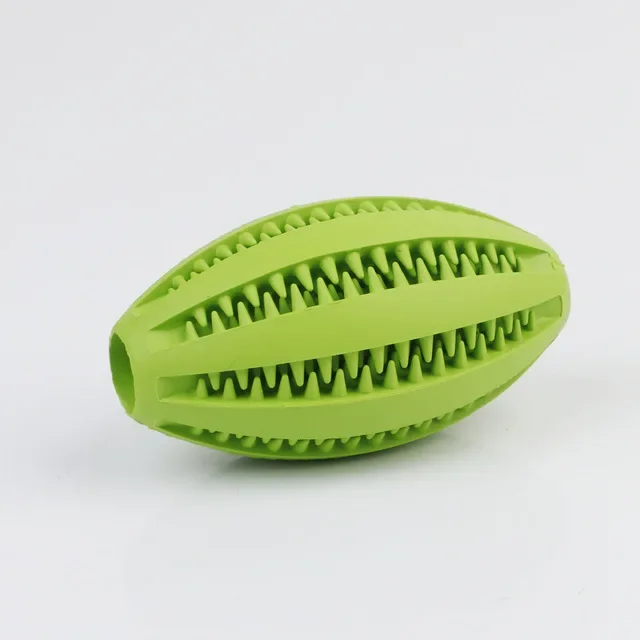 Pet Dog Chew Toys Teeth Cleaning Snack Ball Pet Dog Toy Ball Natural Rubber Super Tough Interactive Bouncy Pet Supplies