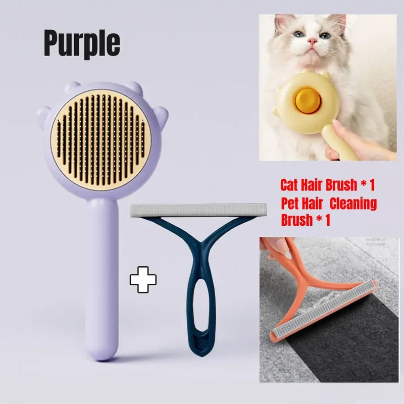 Long Short Cat Hair Brush Cat Claw Shape Dog Pet Wool Grooming Brush Massage Remover Hair Kitten Grooming Cleaning Scratcher