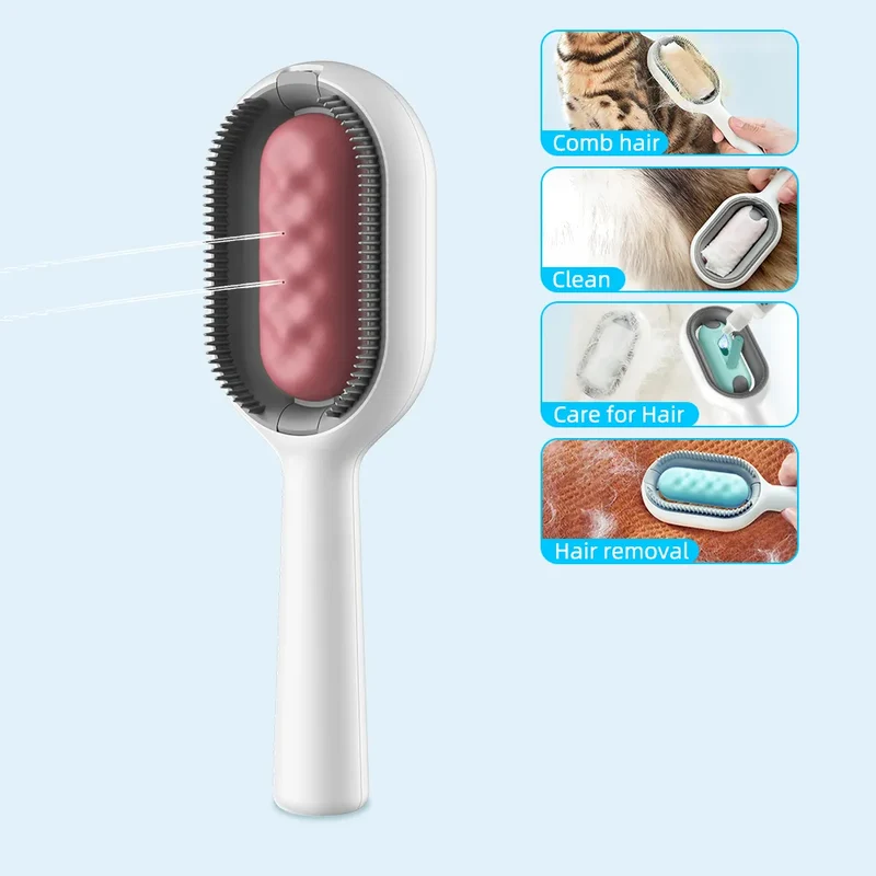 Cats Hair Brushes Grooming Massage Comb Pet Double Sided Hair Remover Brush Dog and Cat Home Accessory Kitten Self-cleaning Pets