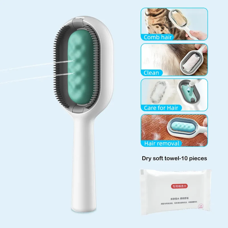 Cats Hair Brushes Grooming Massage Comb Pet Double Sided Hair Remover Brush Dog and Cat Home Accessory Kitten Self-cleaning Pets