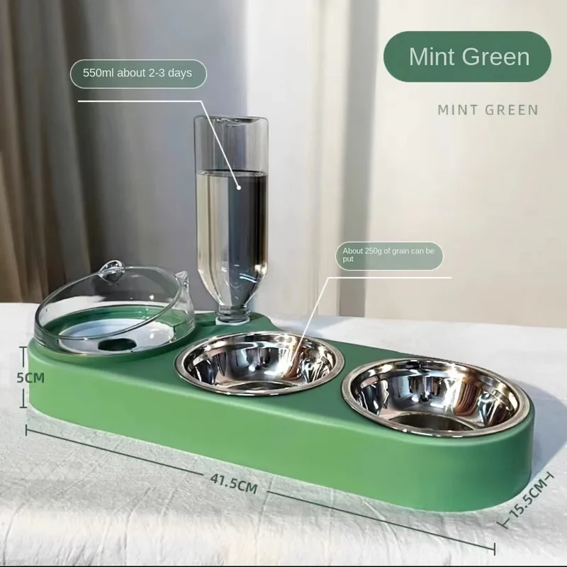 New Dog Bowl High-capacity Cat Dog Feeder Bowl Food Bowl Multi Functional Automatic Drinking Water Small Cat Dog Pet Supplies