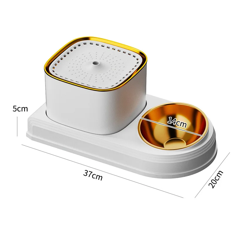 Cat Bowl Pet Bowl Automatic Feeder Cats Water Dispenser Dog Bowls Cat Food Cat Bowl Pet Food Supplies Cats Feeder
