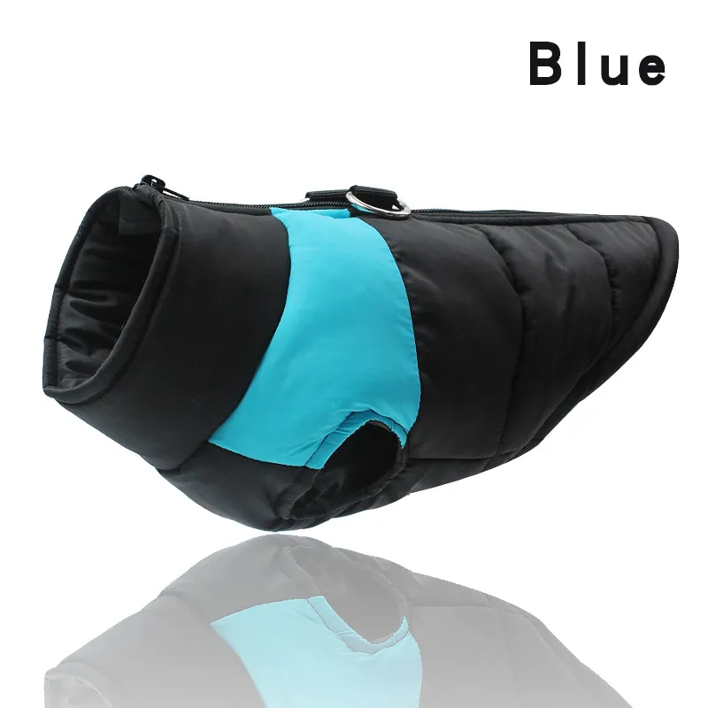 Waterproof Pet Dog Puppy Vest Jacket Winter Warm Dog Clothes Pet Padded Vest Zipper Jacket Coat For Small Medium Large Dogs