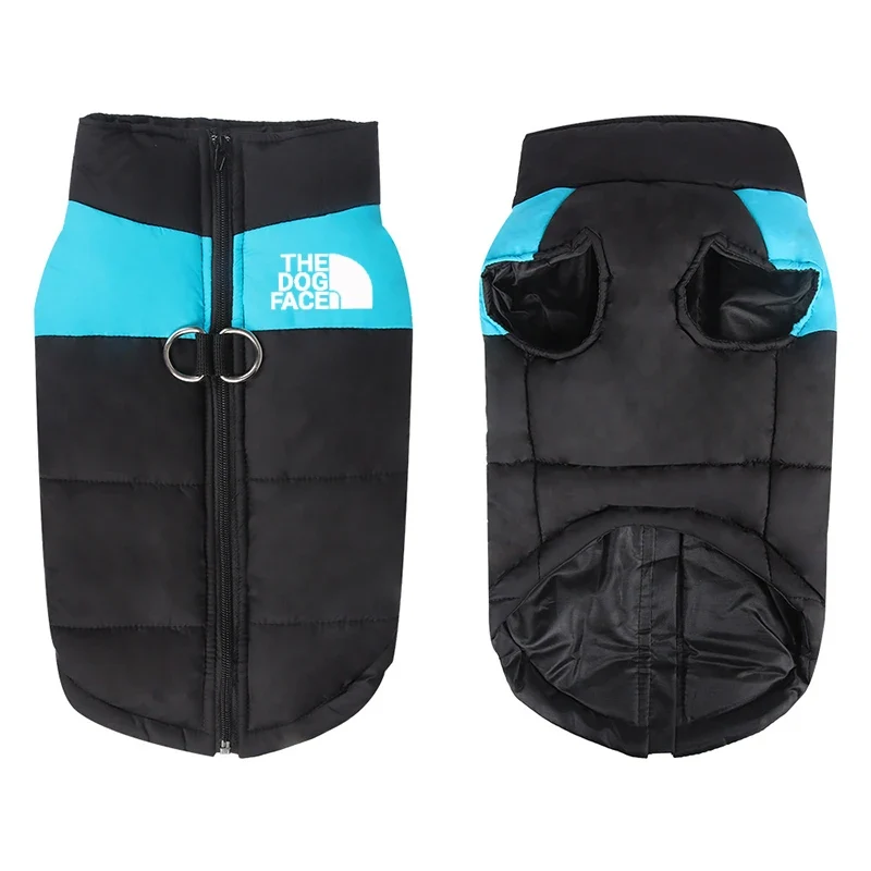 8 Size S-5XL Winter Dog Clothes For Pet Waterproof Warm Large Dog Vest Cat Puppy Ski Coats Jackets Green/Red/Blue/Pink