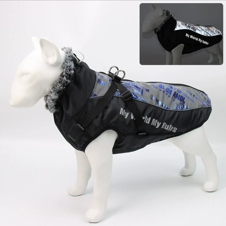 Dog Clothes Autumn and Winter Clothes Medium Large Dog Corgi Golden Retriever Puppy Special Winter Heattech Thick down Jacket Cotton-Padded Clothes