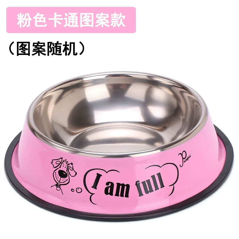 Dog Bowl Dog Basin Stainless Steel Anti-Tumble Cat Bowl Dog Food Bowl Dog Food Bowl Small Large Dog Basin Pet Supplies