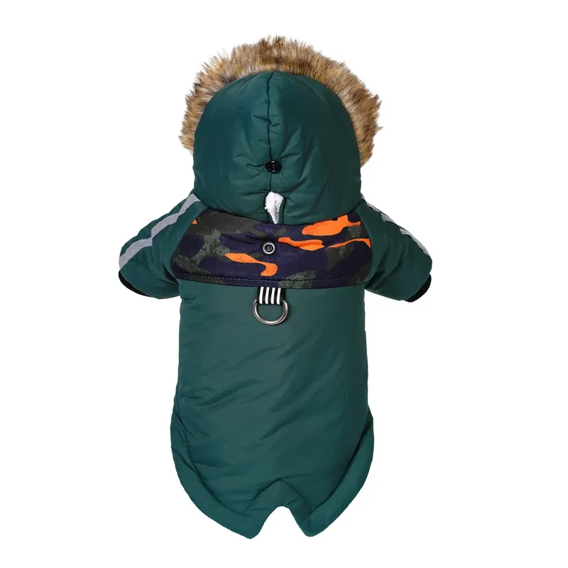 Dog Clothes Winter Puppy Pet Dog Coat For Small Medium Dogs Thicken Warm Chihuahua Yorkies Fur Hoodie Jacket Pets Clothing