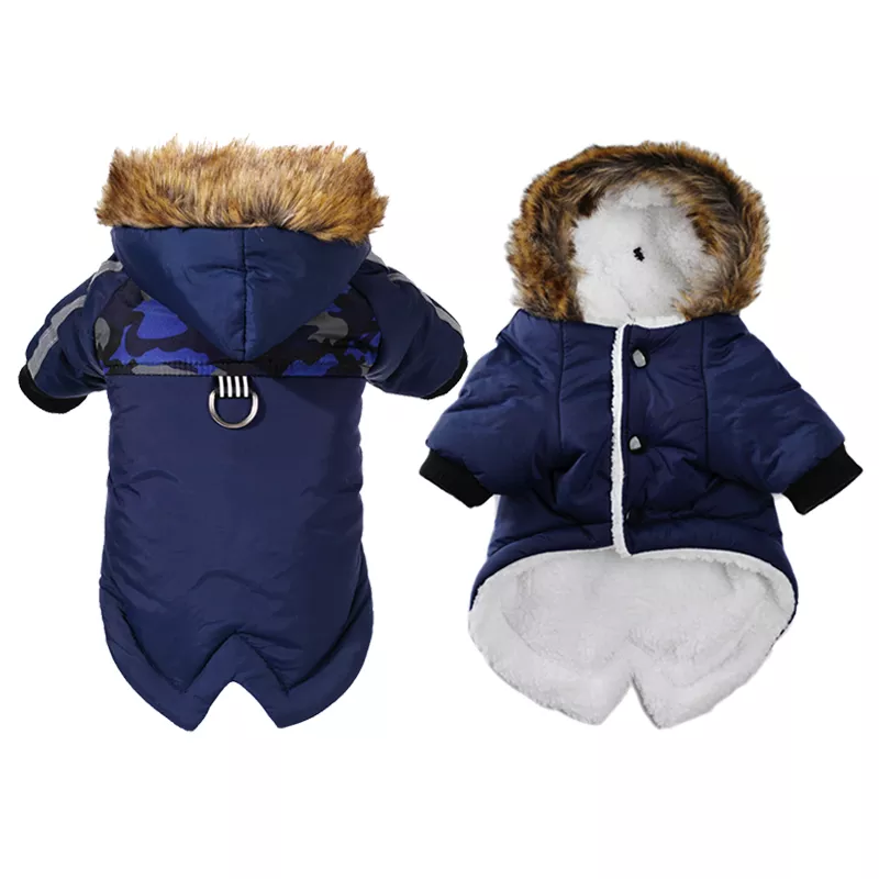 Dog Clothes Winter Puppy Pet Dog Coat For Small Medium Dogs Thicken Warm Chihuahua Yorkies Fur Hoodie Jacket Pets Clothing