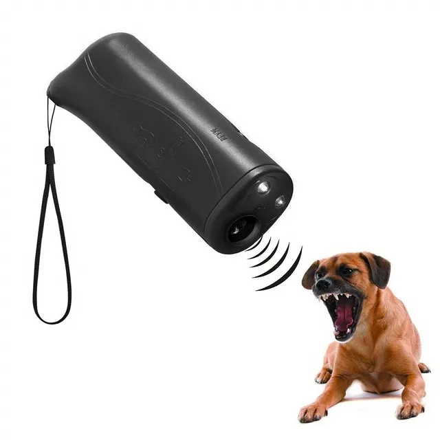 3 In 1 Dog Repeller Anti Barking Device Dog Training Anti-Barking Device with Flash Light Outdoor Pets Dogs Repellent Training
