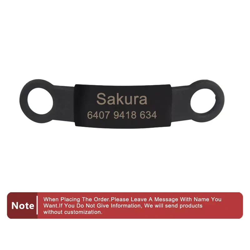 Silicone Engrav Pet ID Accessories Customize Dog Nameplate Name Phone Engraved Dog Collar Personalized Puppy Cat Pet Supplies