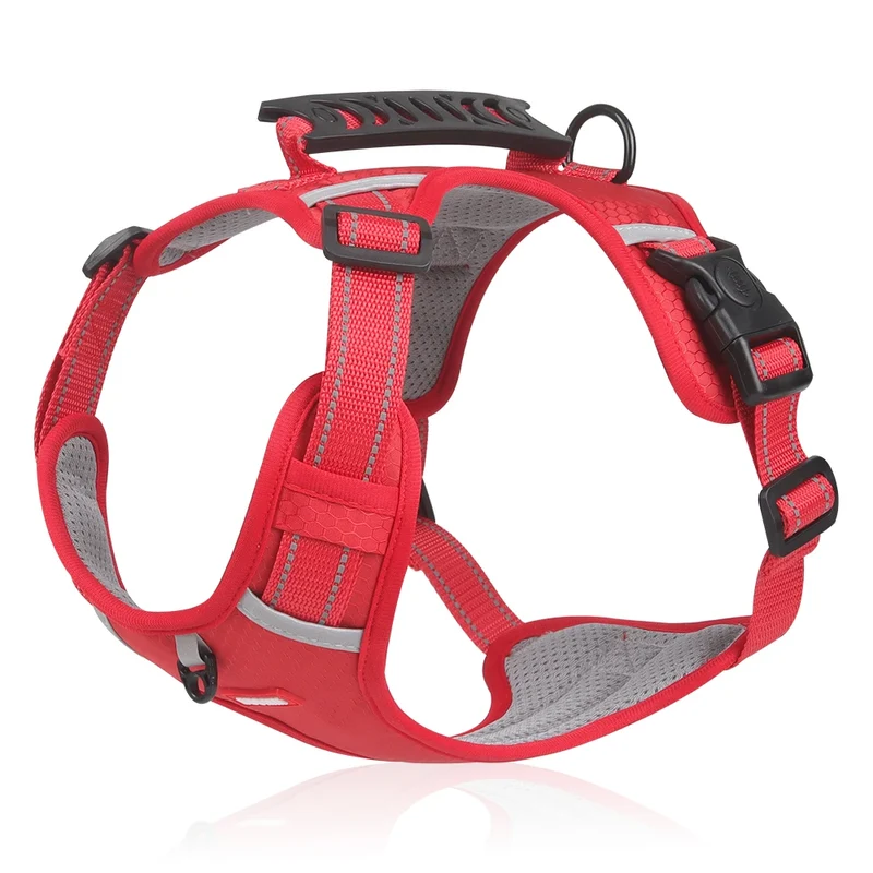No Pull Large Dog Harness Adjustable Reflective Vest Harnesses For Small Medium Dogs Outdoor Travel French Bulldog Accessories