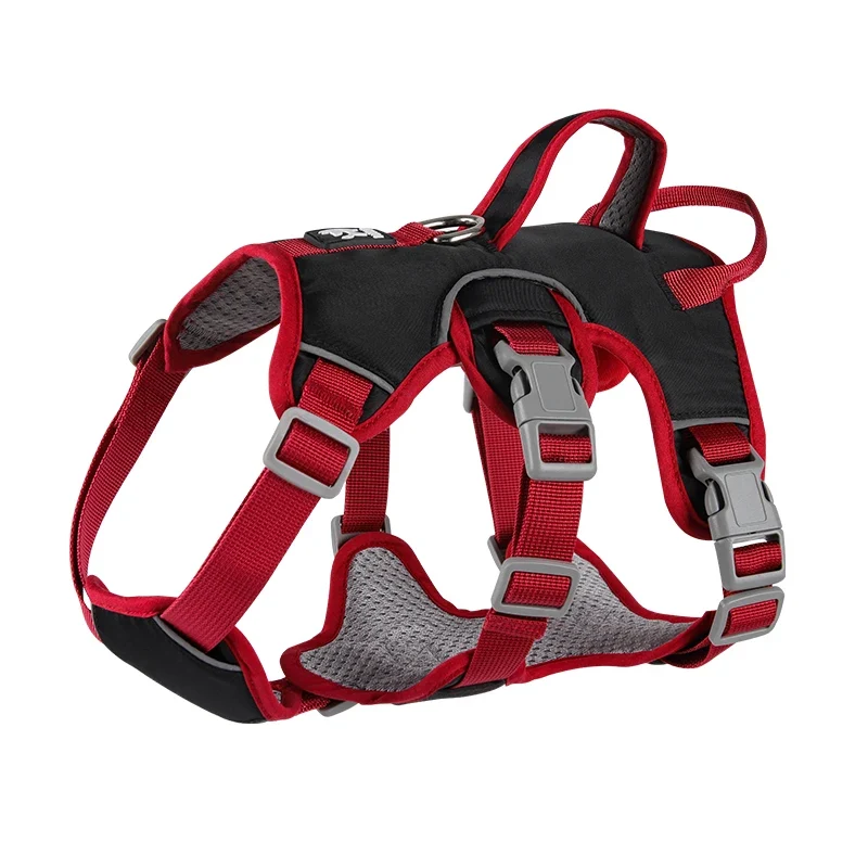 Shock-absorption Dog Harness Vest Adjustable Reflective Harness for Medium Dogs French Bulldog Walking Chest Strap Pet Supplies
