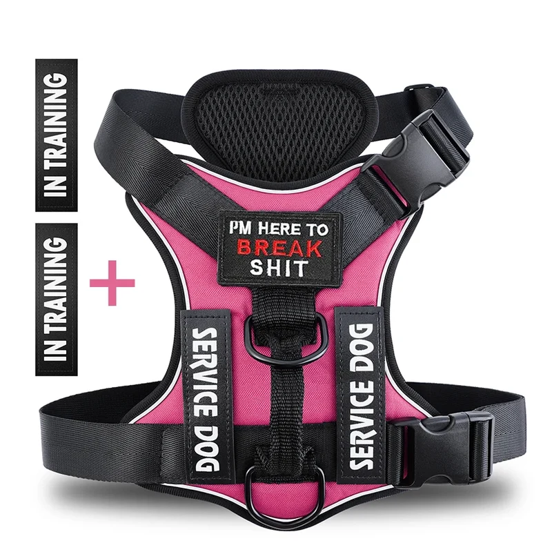Dog Harness No pull Reflective Tactical Harness Vest for Small Large Pet Dogs Walking Training Outdoor Dog Supplies Free Patches