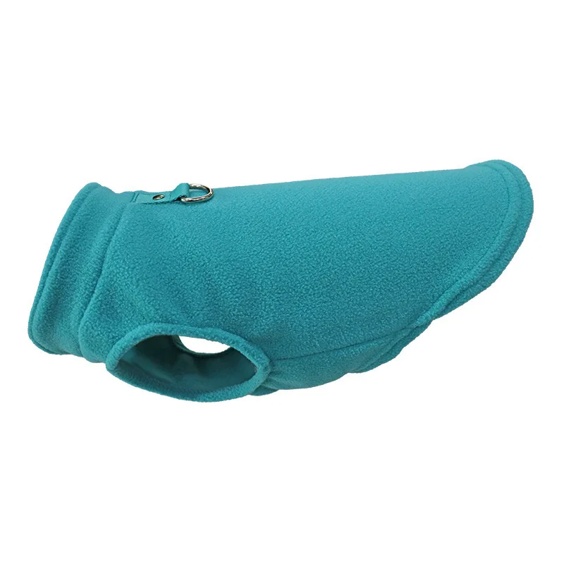 Dog Fleece Vest Cold Weather Pullover Dog Cozy Jacket Winter Warm Puppy Clothes Pet Sweater Vest with Leash Ring for Small Dogs