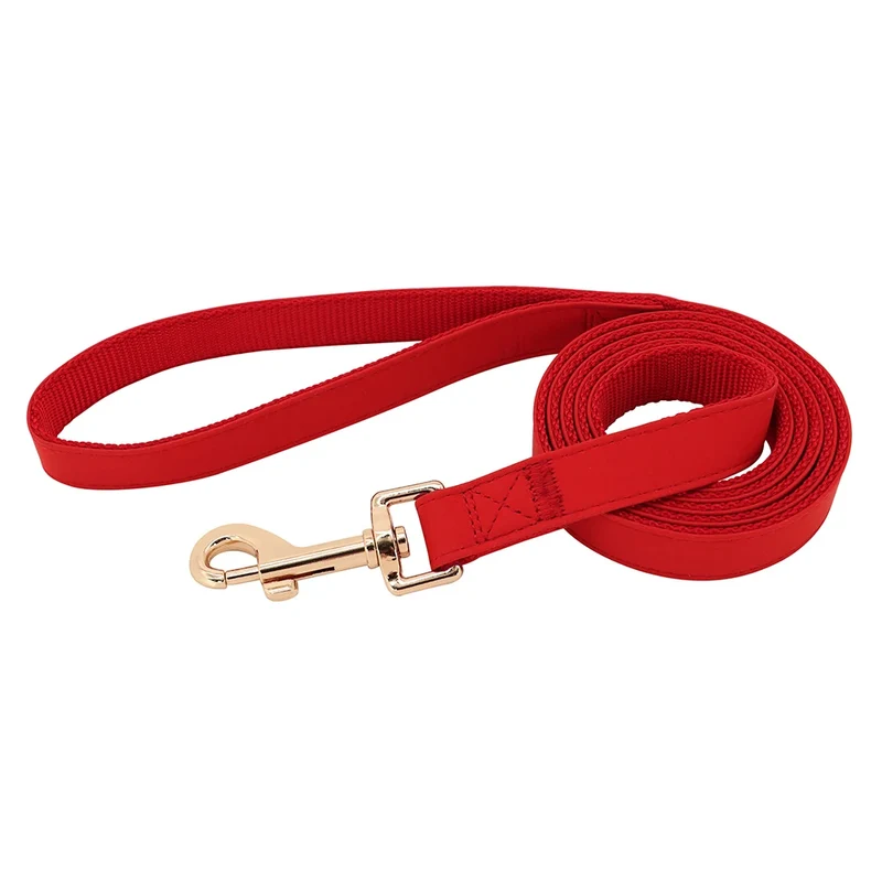 Personalized Dog Collar PU Leather Pet Collars and Leash Set Chihuahua Necklace Customized ID Name For Small Medium Large Dogs