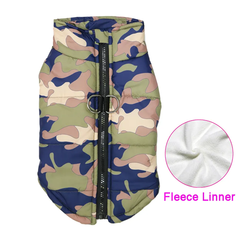 Waterproof Winter Dog Clothes Warm Pet Cotton Jacket Vest For Small Large Dogs Puppy French Bulldog Coat Chihuahua York Costume