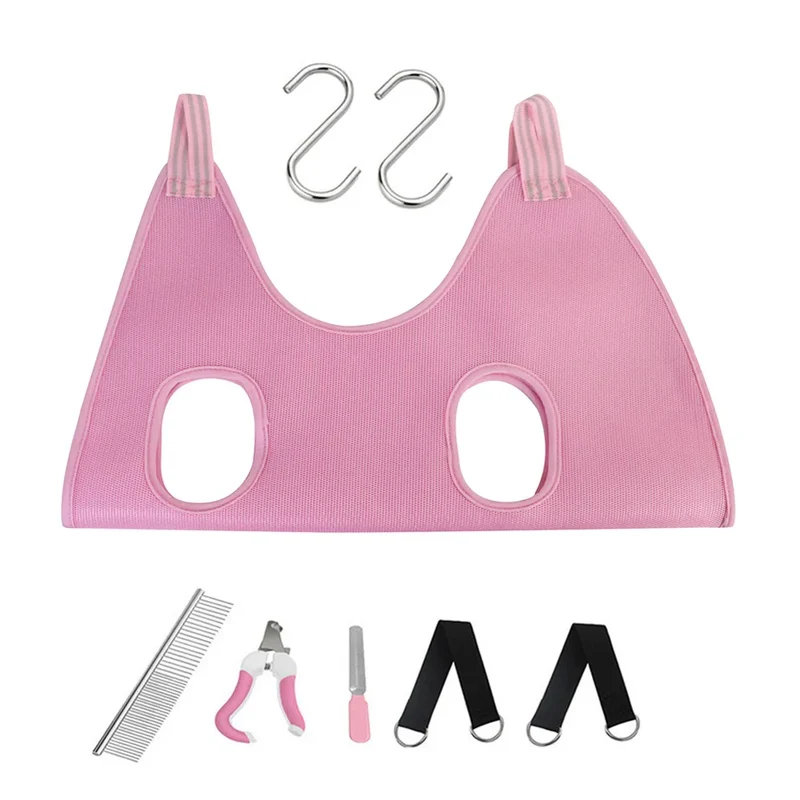 Pet Grooming Hammocks Nail Trimming Cat Beauty Hammock Anti Scratch Bite Dog Restraint Bag Bathing Fixed Bag Pruning Tool Set