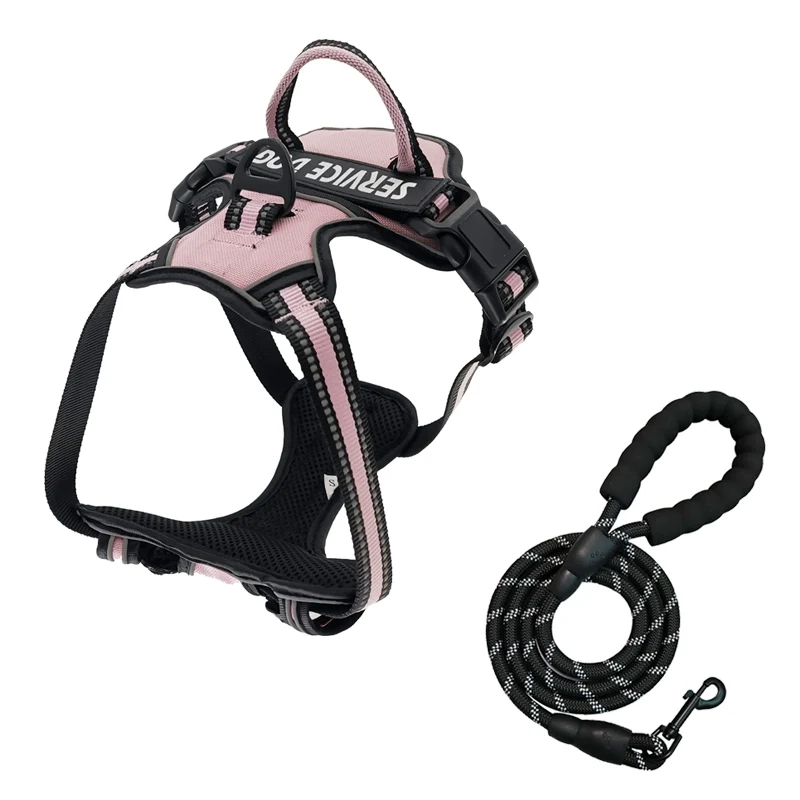 Suomila Dog Breast Strap Vest-Style Large Dog Explosion-Proof Shiba Inu Golden Retriever Small and Medium Walking Dog Towing Rope