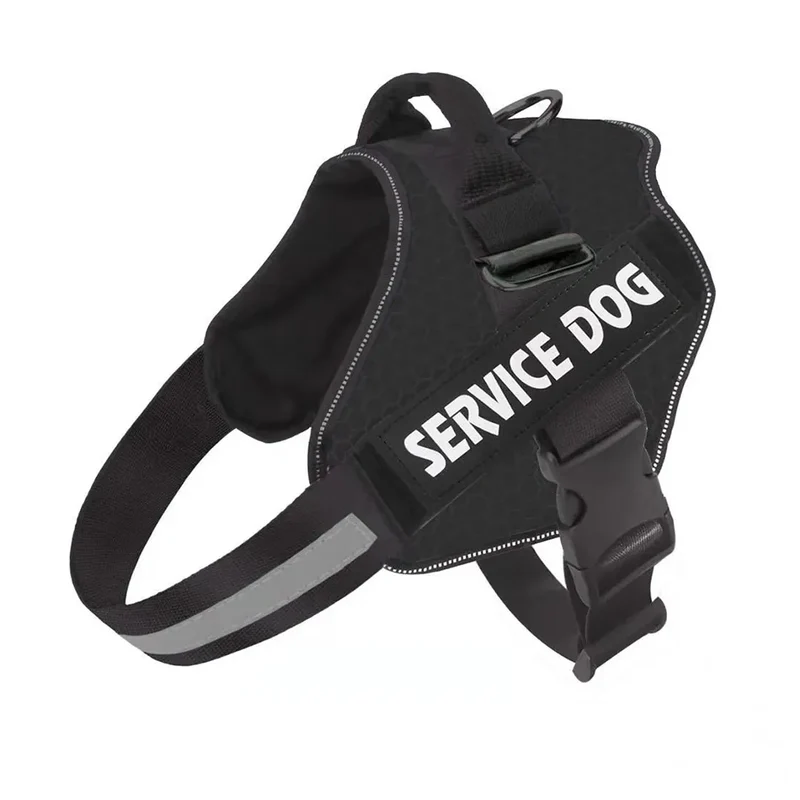Dog Harness NO PULL Reflective Breathable Adjustable Pet Harness For Dog Vest ID Custom Patch Outdoor Walking Dog Supplies