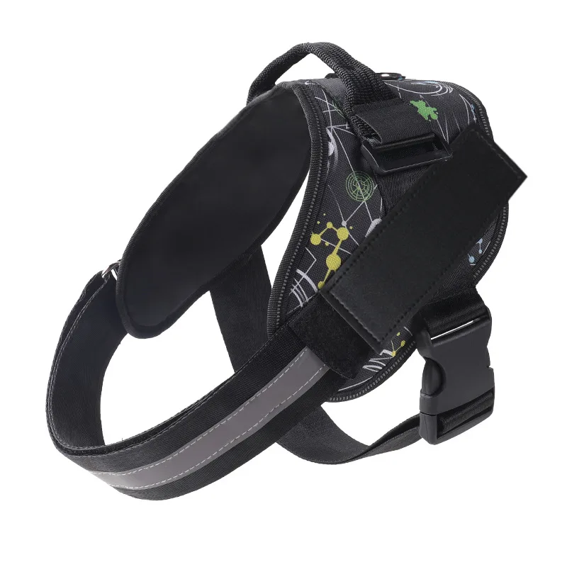 Dog Harness NO PULL Reflective Breathable Adjustable Pet Harness For Dog Vest ID Custom Patch Outdoor Walking Dog Supplies