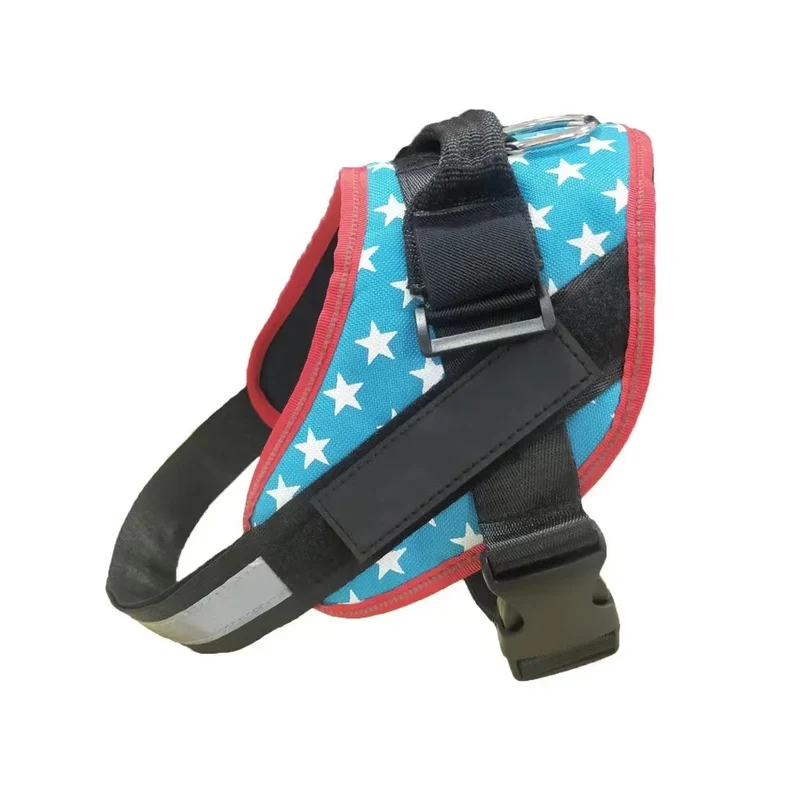 Dog Harness NO PULL Reflective Breathable Adjustable Pet Harness For Dog Vest ID Custom Patch Outdoor Walking Dog Supplies